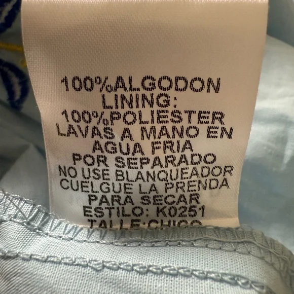 Umgee Retro Mod Blue Floral Embroidered Babydoll Dress Size Small - Picture 8 of 8